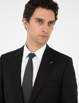 Черный костюм узкого кроя - Cacharel фото 2