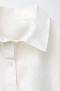 CROPPED SHIRT WITH DETACHABLE SCARF - Zara фото 4