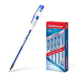 Цена за 12 шт. Ручка гелевая ErichKrause G-Point Stick Classic 0.38, цвет чернил синий (в коробке по 12 шт.)
