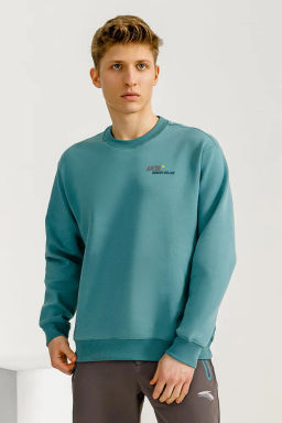 Свитшот Серо-зеленый