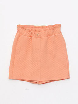 Beli Lastikli Kapitone Desenli K?z ?ocuk ?ort Etek