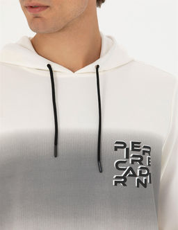 Ekru Regular Fit Kap__onlu Sweatshirt - Pierre cardin фото 7