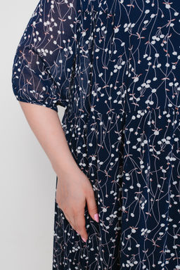 Шифон+трикотаж Платье