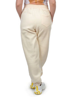 M075 BEIGE Брюки спортивные женские на флисе (100% хлопок) 7986 - Fashion фото 6