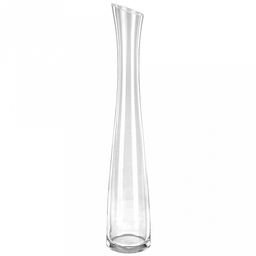 Ваза для цветов стеклянная "Розовая" 0,44л, д7см, h35см, средняя (Россия)