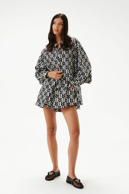 Блузка Annete А2210 свободного кроя с абстрактным принтом  фото 4