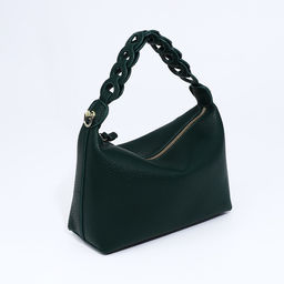 Сумка-багет на молнии, цвет зелёный - Simaland фото 2