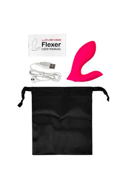 Вибратор Flexer Lovense, силикон, розовый, 10,1 см