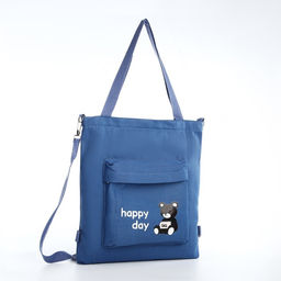 Шопер на молнии, цвет синий - Simaland фото 2