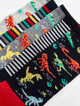 Desenli Erkek ?ocuk Soket ?orap 5li