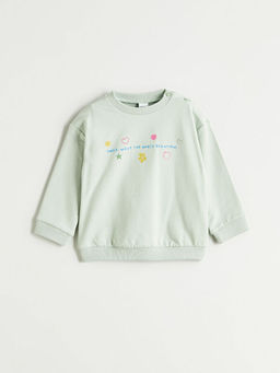 K?z Bebek Sweatshirt ve E?ofman Alt? 2li