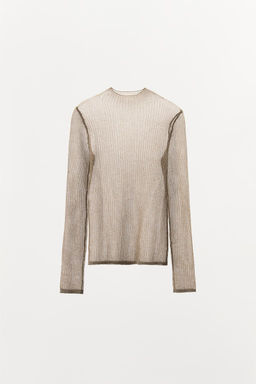 METALLIC THREAD TOP - Zara фото 5