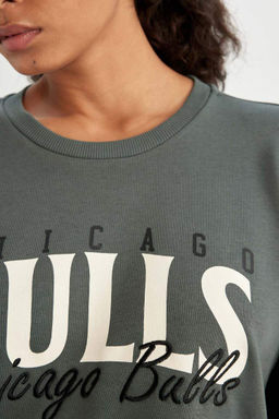 DeFactoFit Толстовка с круглым вырезом NBA Chicago Bulls  фото 5