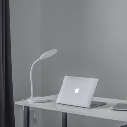 TLD-553 White/LED/400Lm/4500K/Dimmer/USB Светильник настольный, 6W. Встроенный аккумулятор 1200mAh. Сенсорный выключатель. Белый. ТМ Uniel