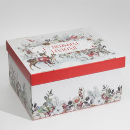 Коробка подарочная новогодняя складная «С Новым годом», 31.2×25.6×16.1 см