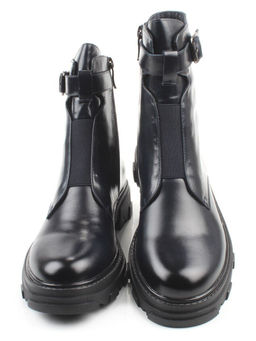 01-E2014B-497F DT. BLUE Ботинки демисезонные женские (натуральная кожа)