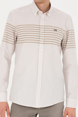 U. S. Polo Assn / Мужская рубашка с длинным рукавом Stone - U.s. polo assn фото 20