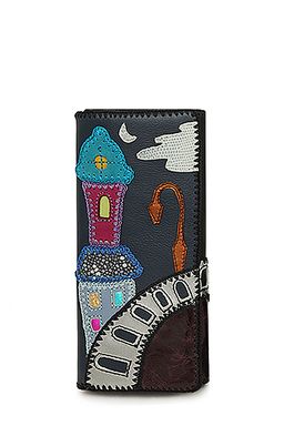 Кошелек с аппликацией ДС-1-137 черный