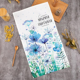 Полотенце Этель Самая любимая и заботливая 40х73 см, 100% хлопок, саржа 190 гр/м2