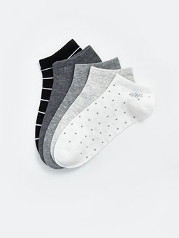 Desenli Kad?n Patik ?orap 5li