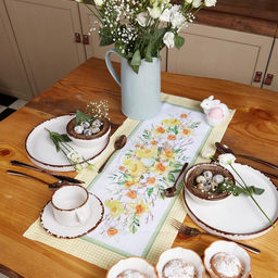 Дорожка на стол Этель Цыплята 30х70 см, 100% хлопок, саржа 190 гр/м2