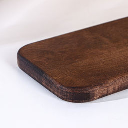 Доска разделочная деревянная для подачи с ручкой Adelica, 36×14,5×2 см, тёмный граб