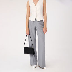 Сумка женская мессенджер без застёжки, 26×7×15 см, чёрная