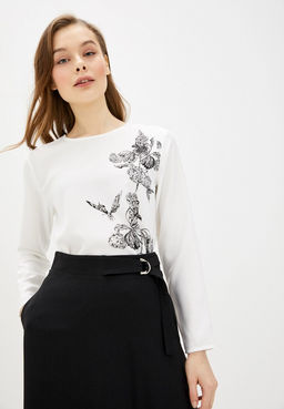 Базовая блузка с графическим принтом