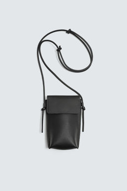 LEATHER CROSSBODY BAG - Zara фото 11
