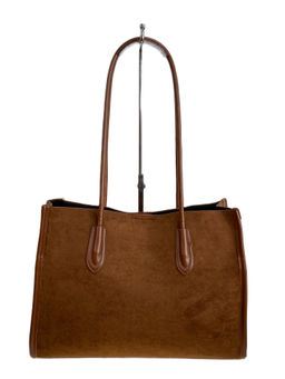 Женская сумка из искусственной замши, цвет коричнево-рыжий - Greta фото 2