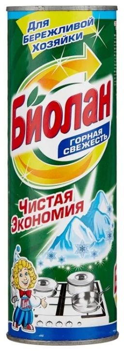 БИОЛАН Чистящий порошок 400гр Горная свежесть (К-152-6/К-33-6)