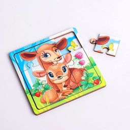 Пазл Олениха и оленёнок, 9 деталей - Лесная мастерская фото 7