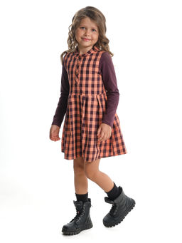 Платье UD 3891 оранж.клетка - Mini maxi фото 3