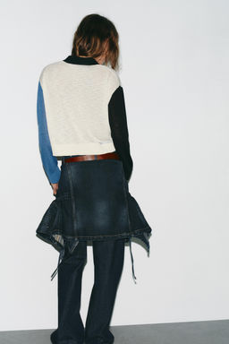 CONTRAST KNIT CARDIGAN - Zara фото 5