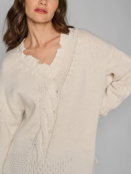 Пуловер женский 12411-53026 milk - Eleganzza фото 4