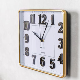 Часы настенные 34х30 см / 9033Z19 /уп 20/ квадратные - ГалеонТрейд фото 4