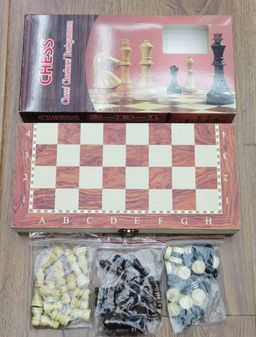 Игра настольная 3 в 1: нарды, шахматы, шашки 29x29 / S3025 /уп 60/ - Галеонтрейд фото 8