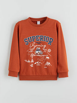 Bisiklet Yaka Erkek ?ocuk Sweatshirt 2li