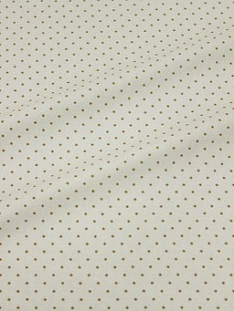 Бязь Очень мелкий темный горох (2мм) на св.бежево-молочном, ш.1.5м, хлопок-100%, 138гр/м.кв