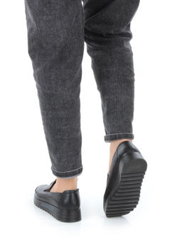 03-5306 BLACK Полуботинки женские (натуральная кожа)