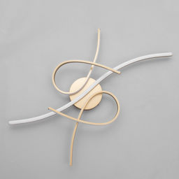 Светильник «Модес» LED 56 Вт 4000К золото 100×50×9 см BayerLux