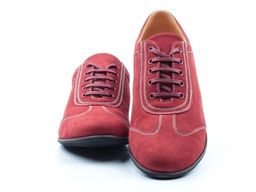 03-F031-67-3 RED Полуботинки спортивные мужские (натуральная замша) - No name фото 11