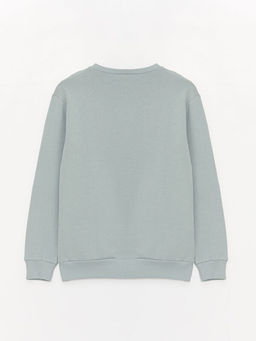 Rahat Kal?p Bisiklet Yaka Bask?l? Erkek ?ocuk Sweatshirt - Waikiki фото 2