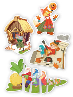 ФРЕЯ PZL-BК-012 Пазлы для малышей Мир сказок 19 элемент