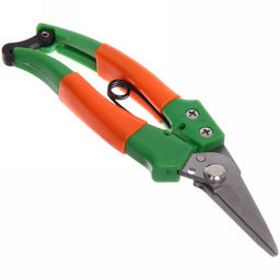 Цена за 2 шт. Секатор-ножницы садовые 8" (20см) "Росток" пластиковые комбинированные ручки ДоброСад