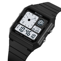 Часы наручные Skmei мужские электронные спортивные 2347black-white