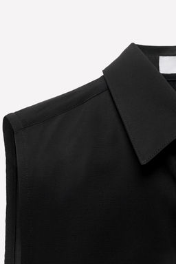 CONTRAST SEMI-SHEER SHIRT LUDOVIC DE SAINT SERNIN x ZARA  фото 4