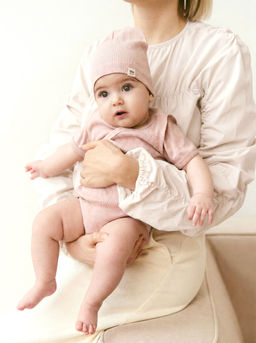 Шапочка Пудра из ажурного хлопка 0+ - Bungly фото 2