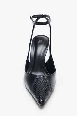 LEATHER HIGH-HEEL SHOES - Zara фото 5