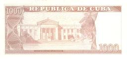 Банкнота 1000 песо 2023 года Куба
